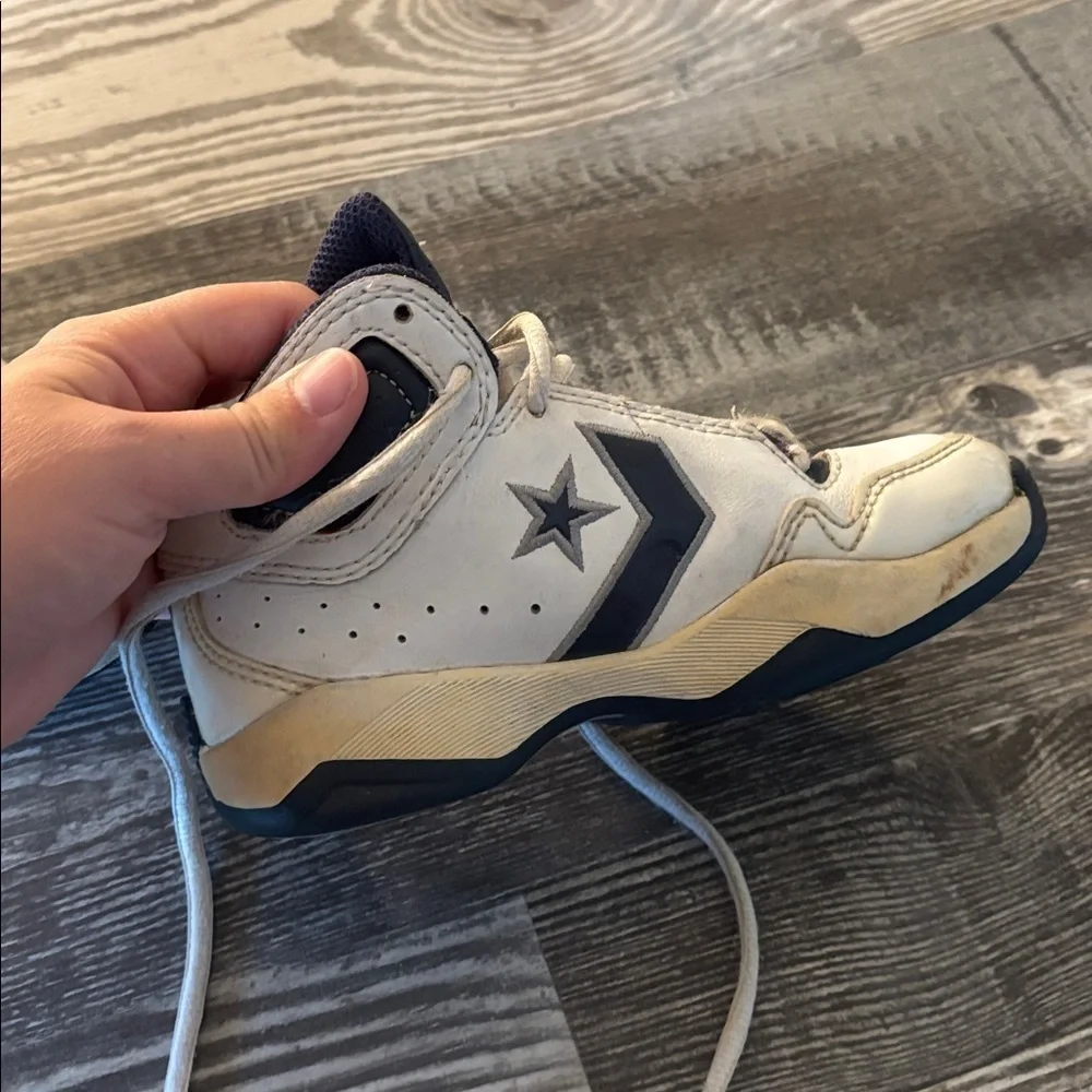 Vintage Converse Kids Navy and White mid-Top Sneakers